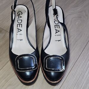 Women's Black Slingback Shoes